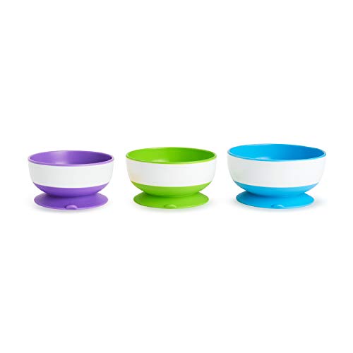 Book Cover Munchkin Stay Put Suction Bowl, 3 Pack