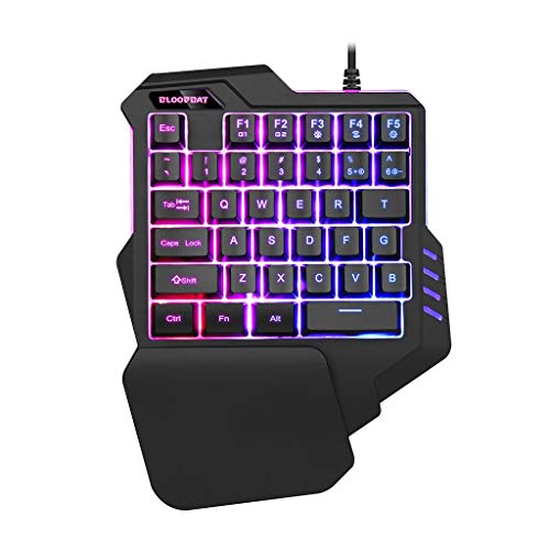 ASAY4u One Handed Keyboard | Gaming keypad | RGB LED Backlit, Macro Keys, 35 Keys for One Handed Gaming Keyboard