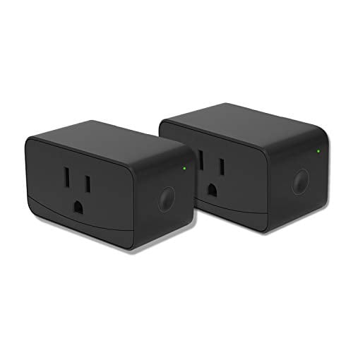 Book Cover meross Smart Plug Mini WiFi Outlet, Compatible with Alexa and Google Assistant, App Control, Timer Function, 16A, No Hub Needed, FCC & ETL Certified, Black 2 Pack