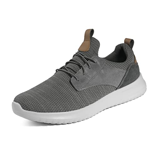 Bruno Marc Men's Slip On Walking Shoes Sneakers Walk-Work-01 Grey Size 10 M US