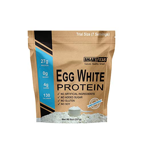 Book Cover Pure Egg White Protein Powder | Non-GMO, Gluten-Free, Soy-Free, Dairy-Free, Keto (Low Carb), Paleo, Made in USA, Natural BCAAs (8oz / Trial Size, Unflavored)