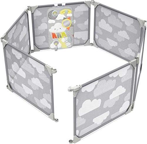 Book Cover Skip Hop Expandable Baby Gate, Playview Enclosure, Silver Lining Cloud