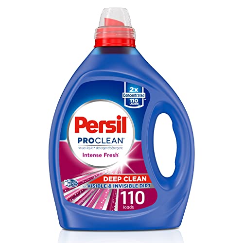 Book Cover Persil Laundry Detergent Liquid, Intense Fresh Scent, 2X Concentrated, High Efficiency (HE), 110 Loads
