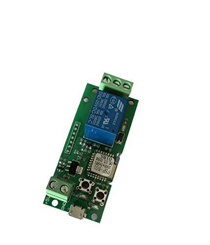 MHCOZY Updated WiFi Wireless Smart Switch Inching Self-locking Relay Module,Set Inching Time from 0.5 second to 10 Hours,be applied to access control,DIY WIFI Garage Door Opener (5V)
