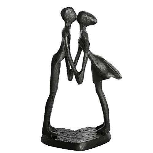 DreamsEden Anniversary, Iron Couple Sculptures Home Decor, 6 Inch