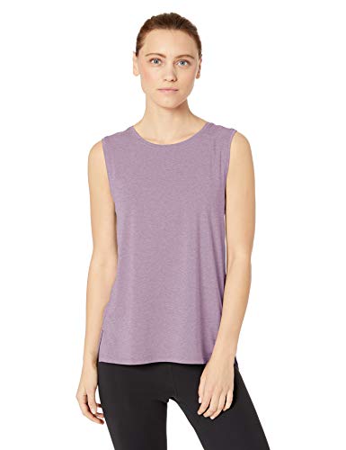 Core 10 Women's (XS-3X) Soft Pima Cotton Stretch Full Coverage Yoga Sleeveless Tank