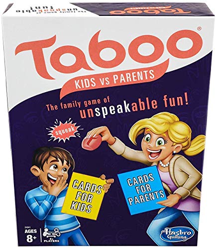 Book Cover Taboo Kids vs. Parents Family Board Game Ages 8 and Up
