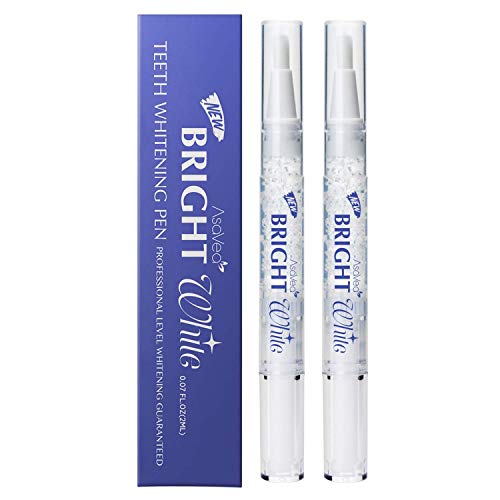 Book Cover AsaVea Teeth Whitening Pen (2 Pack), 20 Times Uses, Effective, Painless, No Sensitivity, Travel Friendly, Easy To Use, Beautiful White Smile, Natural Mint Flavor