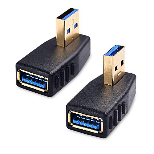Cable Matters Combo-Pack 90 Degree Left and Right Angle USB Adapter Gender Changer