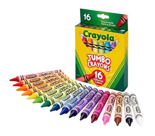 Book Cover Crayola Jumbo Crayons, Assorted Colors, Great Toddler Crayons, 16Count