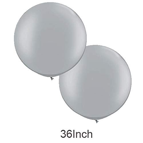 CY Mylar Gray Balloon 18Inch 36Inch Balloon (36inch)-2pack