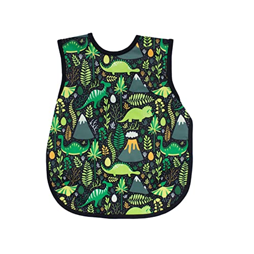 BapronBaby Dino Days Bapron - Soft Waterproof Stain Resistant Bib - Machine Washable - 6m - 5yr Baby Toddler Preschool