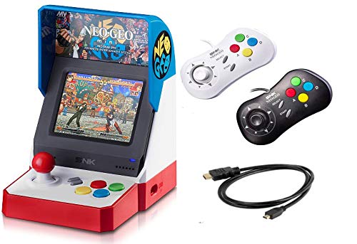 Book Cover Neogeo Mini Pro Player Pack USA Version - Includes 2 Game Pads (1 Black & 1 White) and HDMI Cable - Neo Geo Pocket