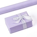 RUSPEPA Purple Kraft Wrapping Paper - 47.8 Sq Ft Heavyweight Paper for Wedding,Birthday, Shower, Congrats, and Holiday - 44.5CM X 10M per Roll