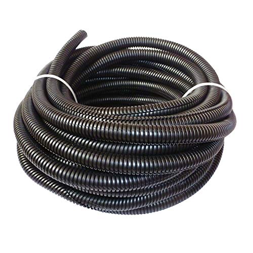 Book Cover Cacovedo 30 ft Dog Cat Cord Protector Electric Wires Covers Wire Loom Tubing Protect Wires from Rabbits, Cats and Other Pets- Outer diameter 1/2 inch