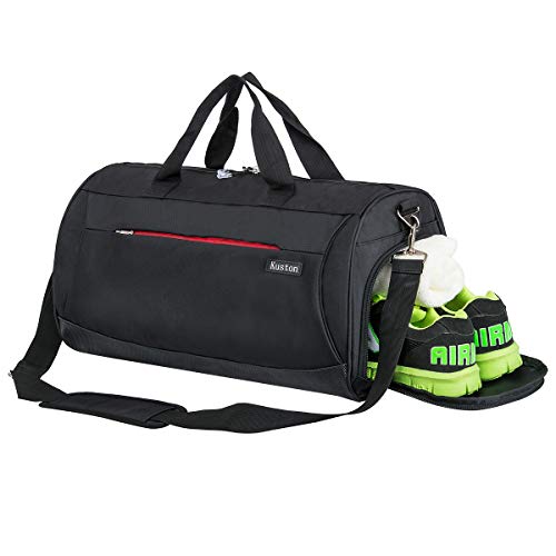 Book Cover Kuston Sports Small Gym Bag for Men and Women Travel Duffel Bag Workout Bag with Shoes Compartment&Wet Pocket