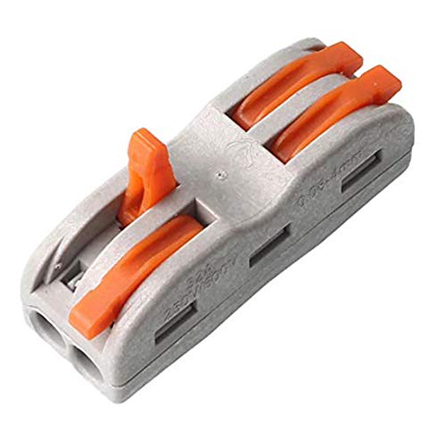 UOHGDPY 2 Conductor Parallel Wire Connector,Lever Wire Connector,Compact Wire Connector,Junction Box Classified Conductor Connector (SPL-2,38PCS)