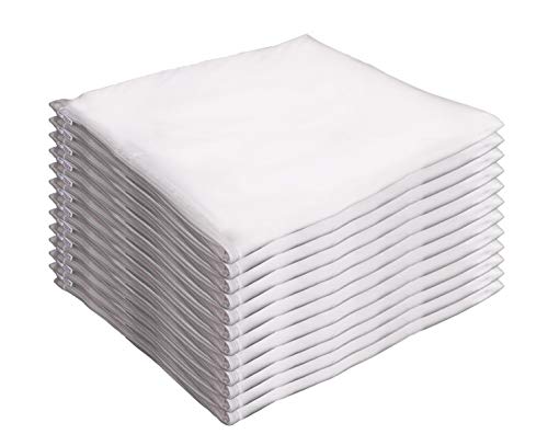Book Cover Guardmax 12 Pack Pillow Protectors, Waterproof Pillow Encasement Covers - Zippered Pillow Cases (Standard - 20x26- Set of 12)