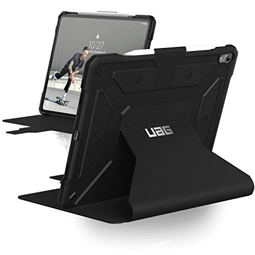 URBAN ARMOR GEAR UAG Folio iPad Pro 12.9-inch (3rd Gen, 2018) Metropolis Feather-Light Rugged [Black] Military Drop Tested iPad Case with Apple Pencil Holder