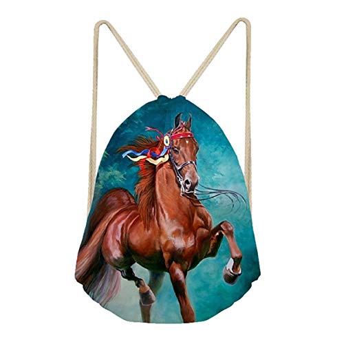 Showudesigns Kawaii Animal Design Adult Drawstring Bag Daypack Kids Schoolbag
