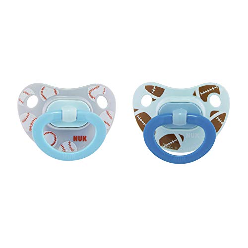 NUK Sports Orthodontic Pacifiers, Boy, 6-18 Months, 2-Pack