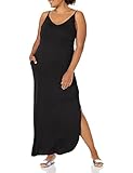 GRECERELLE Women's Summer Casual Loose Dress Beach Cover Up Long Cami Maxi Dresses with Pocket