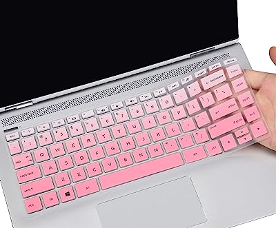 Keyboard Cover for HP 14 Laptop & HP Pavilion x360 14 14-dq 14-fq 14-dk 14m-dh 14-dh 14-ce 14-cf 14-dq0040nr 14-dq0762dx 14-dq0761dx 14-dq0052dx 14-dq5009nr dq0050nr 14-dq0011dx 14t-dq300 -GPink