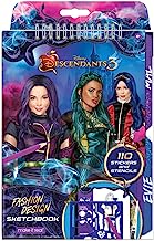Book Cover Make It Real - Disney Descendants 3 Sketchbook. Fashion Design Drawing and Coloring Book for Girls. Includes Evie and Descendants 3 Sketch Pages, Stencils, Stickers, and Design Guide