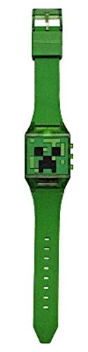 Minecraft Kids LED Flashing Wrist Watch Green