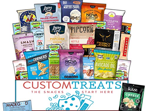Book Cover Gluten Free Snacks Assortment Care Package - Variety of Chips, Popcorn, Puffs, Bars, Nuts (28 Count)
