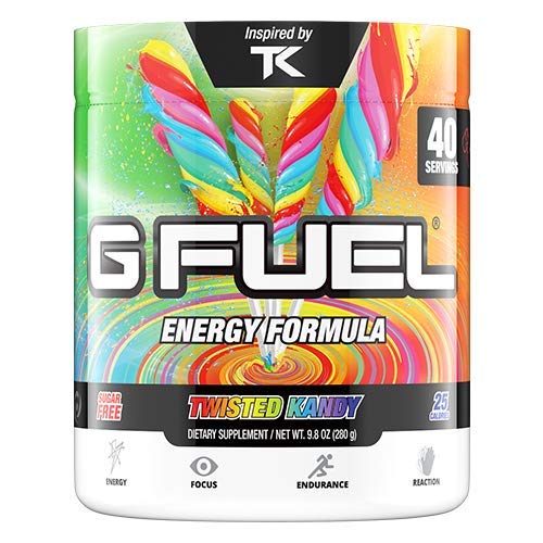 G Fuel Twisted Kandy Tub (40 Servings) Elite Energy and Endurance Formula Inspired by TK