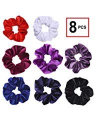 70 Pcs Premium Velvet Hair Scrunchies Hair Bands Scrunchy Hair Ties Ropes Ponytail Holder for Women or Girls Hair Accessories with Gift Bag (70 Pcs Velvet Hair Scrunchies)