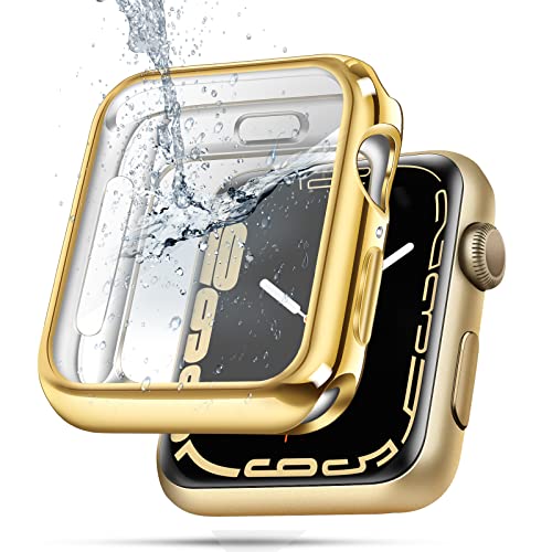top4cus 40mm Cover Soft TPU Anti-Scratch Lightweight 40mm Iwatch Case All-Around Screen Protector, Optional Cases Compatible with Apple Watch Series 8/7 Series SE2/6/SE/5/4 Series 3/2/1 - Gold