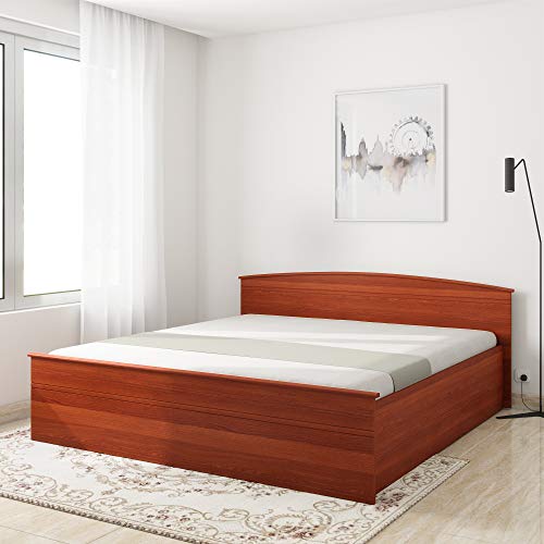 Amazon Brand - Solimo Optima Manual Box Storage King Bed (Sienna Cherry)