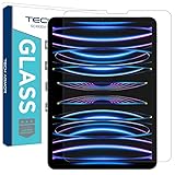 Tech Armor Screen Protector for iPad Pro 11- Ballistic Tempered Glass, Apple Pencil Compatible, 9 H Hardness, Liquid Retina Display + Easy Installation Tray - 1 Pack (iPad Pro 11 (2022 , 2018) / iPad Air 5th , 4th Gen)