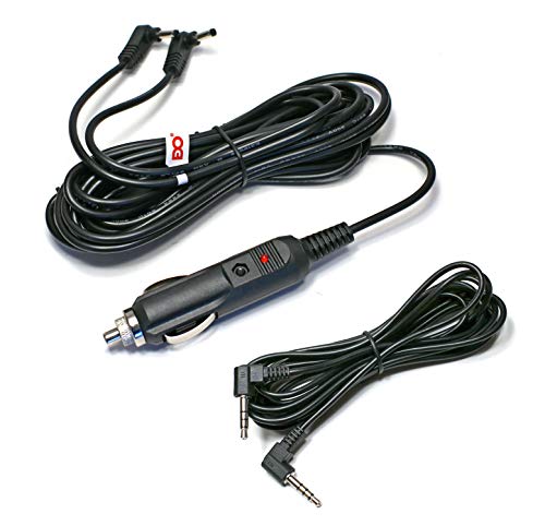 EDO Tech Car Charger Adapter Power Cord & Audio Video Av Cable for Sylvania Dual Screen Portable DVD Player Sdvd7750 Sdvd8737 Sdvd8738 Sdvd8747 Sdvd9957 Sdvd1037