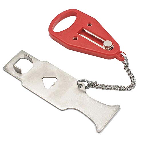 Portable Door Lock Replaces for Addalock Compatible for Travel Lock, AirBNB Lock, School Lockdown Lock Also for Security Home Apartment Living Hotel Motel - red.