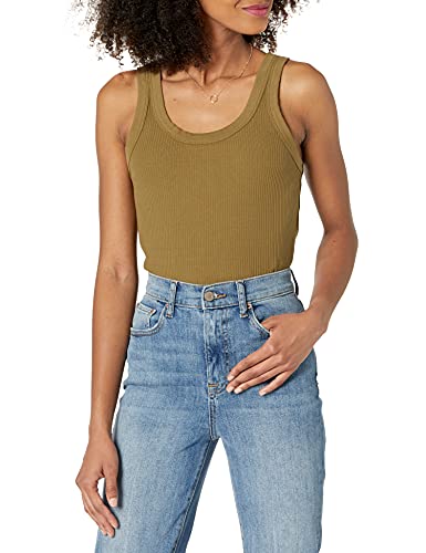 The Drop Women's Michelle Scoop Neck Fitted Tank Top