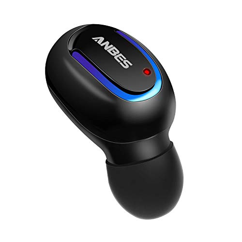 Bluetooth Earbud, Anbes Mini Wireless Earbud, V4.2 Invisible Bluetooth Headphone with Magnetic Inductive Charging 4 Hours Playtime, Car Blueooth Headset with Mic for Cell Phones (One Piece)