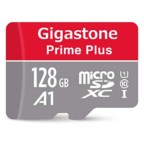 Gigastone 128GB Micro SD Card A1 V10 U1 C10 Class 10 UHS-I Micro SDXC Memory Card, MicroSD to SD Adapter High Speed Full HD Video Android Samsung Nintendo Dashcam Camera Canon Nikon Gopro DJI Drone