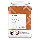 Amazon Brand - Solimo Laundry Detergent Pacs, Fresh Scent, 72 Count