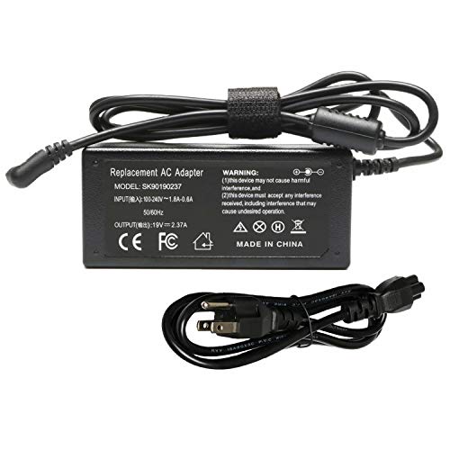 19V 2.37A 45W AC Adapter Charger Compatible with ZenBook UX330 UX330C UX330CA UX330U UX330UA UX360 UX360C UX360CA UX360CA-DBM2T UX360U UX360UA Q302 Q302L Q302LA Q302UA Q302U Power Supply Cord