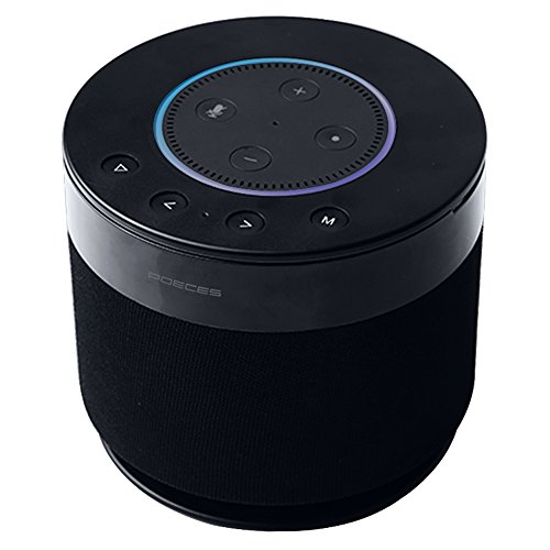 POECES Power+Cordless Portable Speaker for Dot 2nd Generation, 15W 360-degree Powerful Sound Alexa Speakers, 5200mAh Power Supply for Your Dot(Dot not Included) (DOT-FBA)