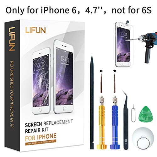 Screen Replacement Compatible with iPhone 6(White) (iPhone 6, White)
