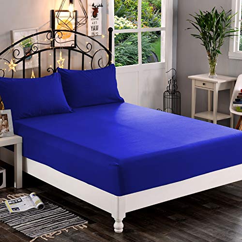 Premium Hotel Quality 1-Piece Fitted Sheet, Luxury & Softest 1500 Thread Count Egyptian Quality Bedding Fitted Sheet Deep Pocket up to 16inch, Wrinkle and Fade Resistant
