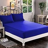 Elegant Comfort Premium Hotel Quality 1-Piece Fitted Sheet, Softest Quality Microfiber - Deep Pocket up to 16 inch, Wrinkle and Fade Resistant, Twin/Twin XL, Royal Blue