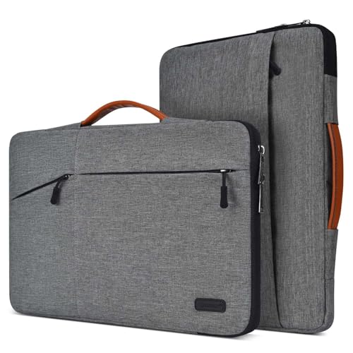 CaseBuy 15.6 Inch Waterpoof Laptop Case Compatible with Acer Aspire 5 Slim/Aspire E 15/Chromebook 15, HP ENVY x360/OMEN/Pavilion 15, MacBook Pro 16 inch, 15.6" Protective Notebook Briefcase Bag