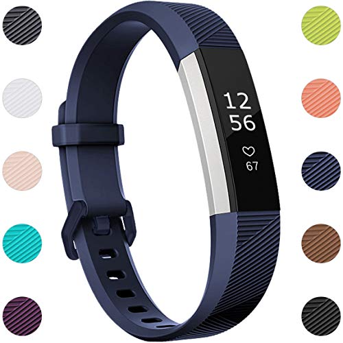 Maledan Compatible with Fitbit Alta Bands, Replacement Band for Fitbit Alta HR/Alta/Ace, Small, Navy Blue