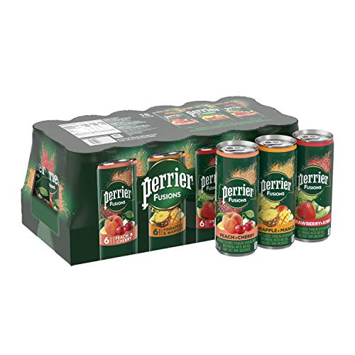 Perrier Fusions, Assorted Flavors, 11.15 Fl Oz Cans (Pack of 18)