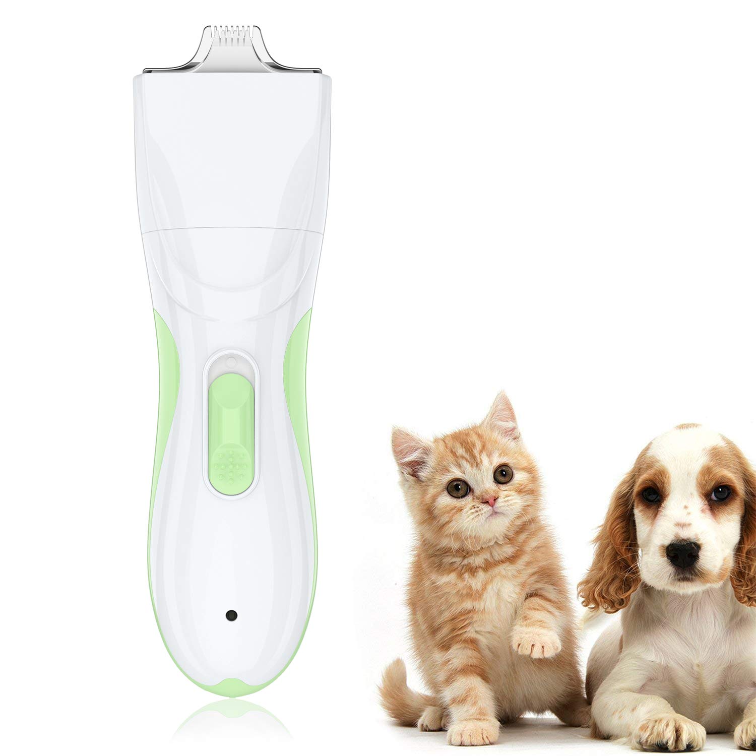 TURN RAISE Professional Dog Grooming Clippers,Washable Dog Shaver Clippers Low Noise Rechargeable Electric Quiet Dog Hair Clipper with Detachable Ceramic Blade for Dogs and Cats,Eyes,Face,Ears,Paw